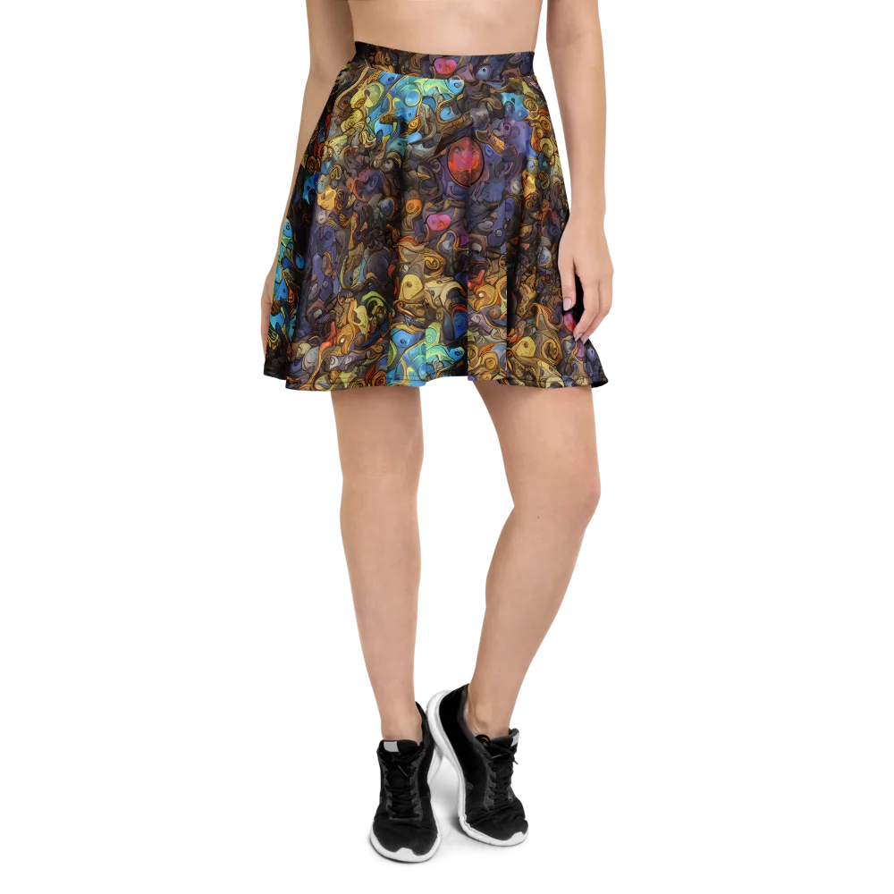 Electric Curio on Skater Skirt — Front