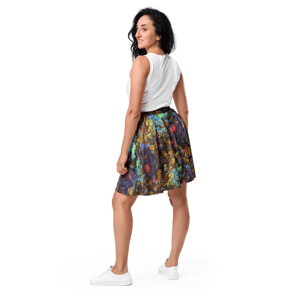 Electric Curio on Skater Skirt — Back