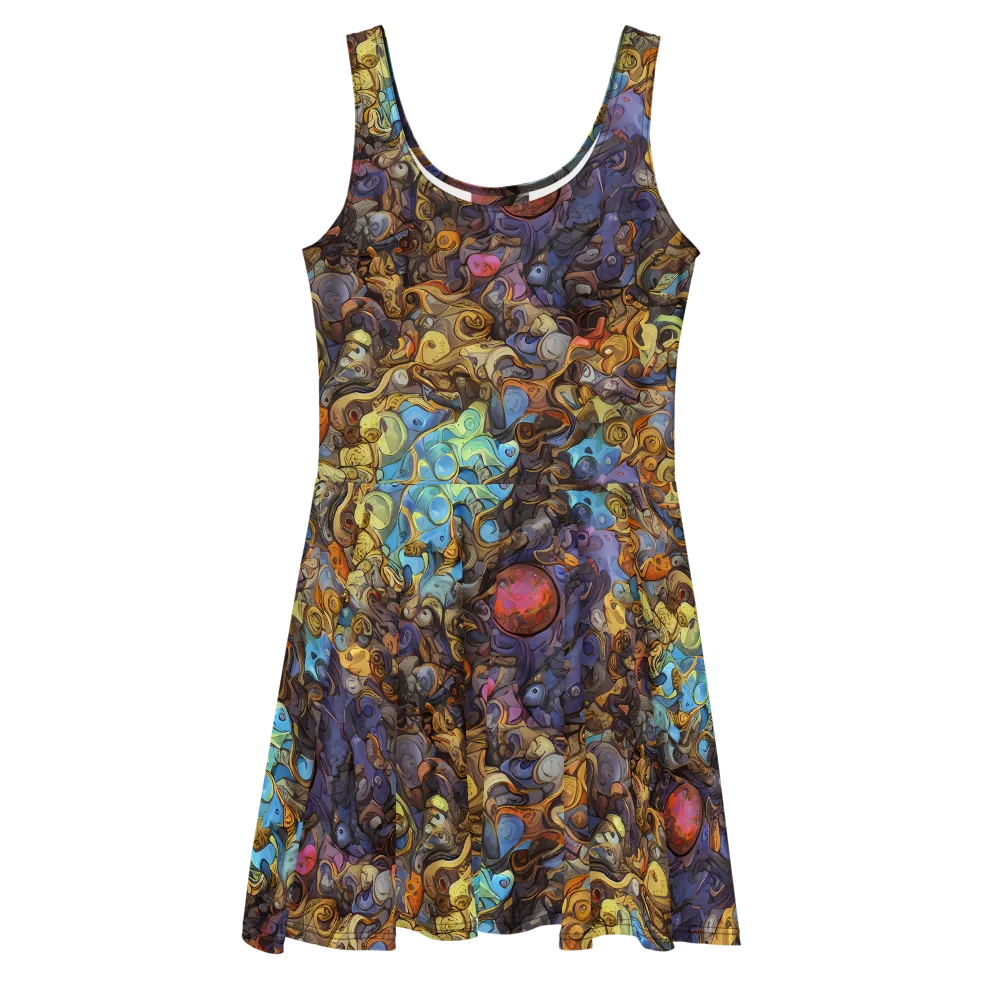 Electric Curio on Skater Dress — Front