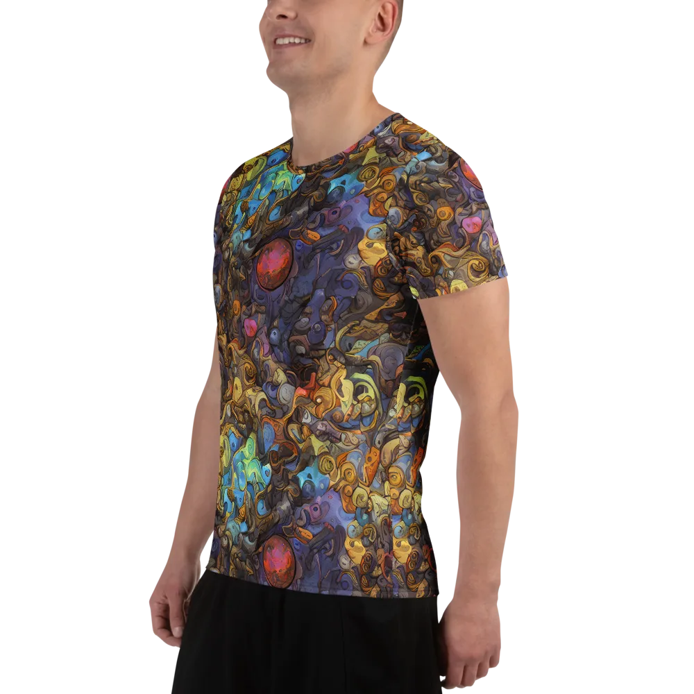 Electric Curio on Men's Athletic T-Shirt — Left