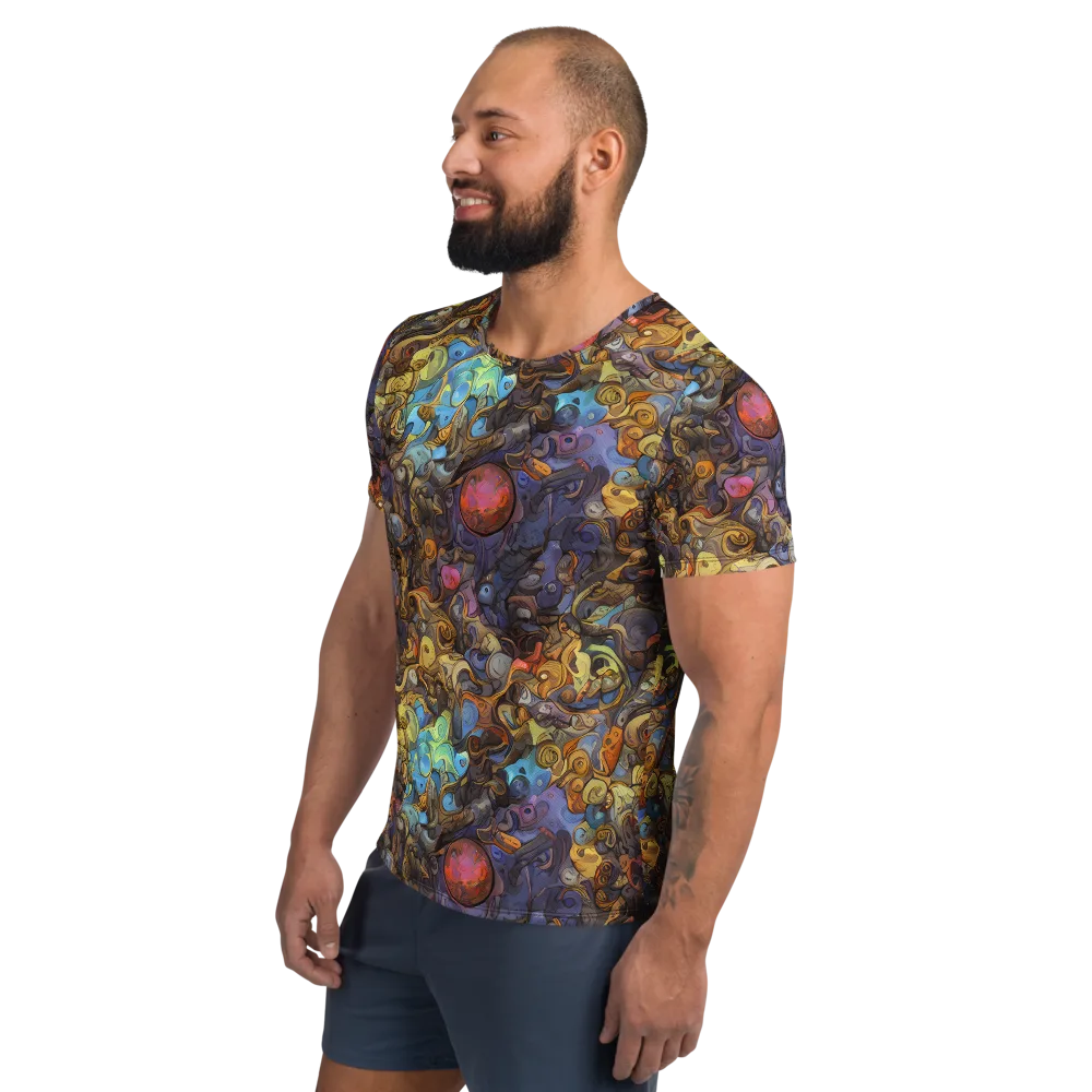 Electric Curio on Men's Athletic T-Shirt — Left