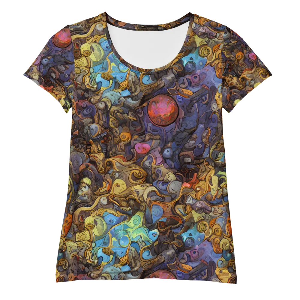 Electric Curio on Women's Athletic T-Shirt — Front