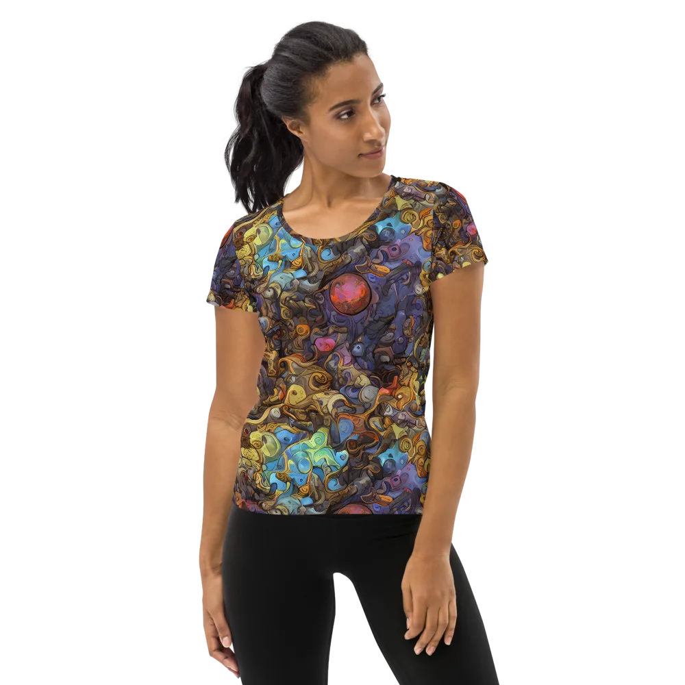 Electric Curio on Women's Athletic T-Shirt — Front