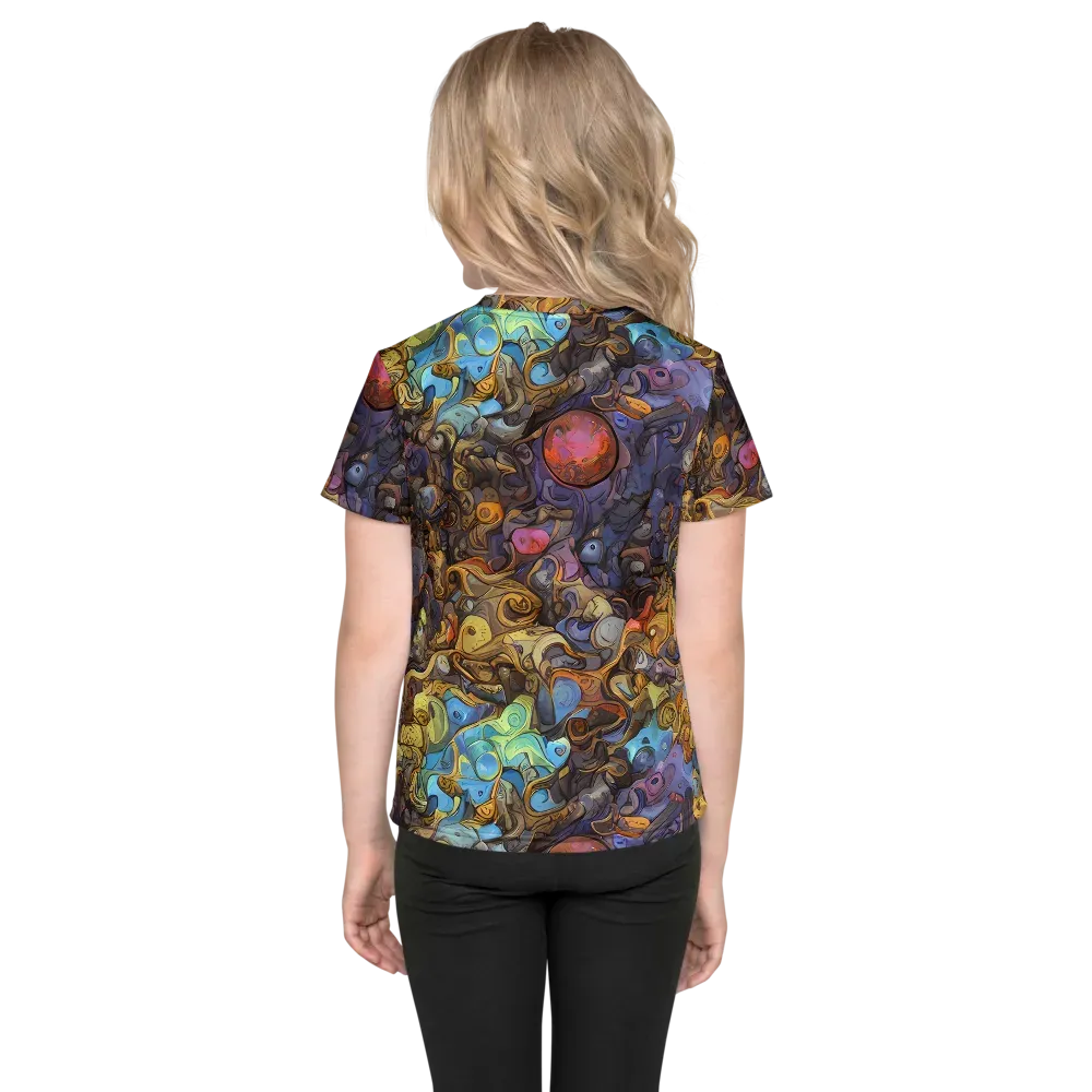 Electric Curio on Kids Crew Neck T-Shirt — Back