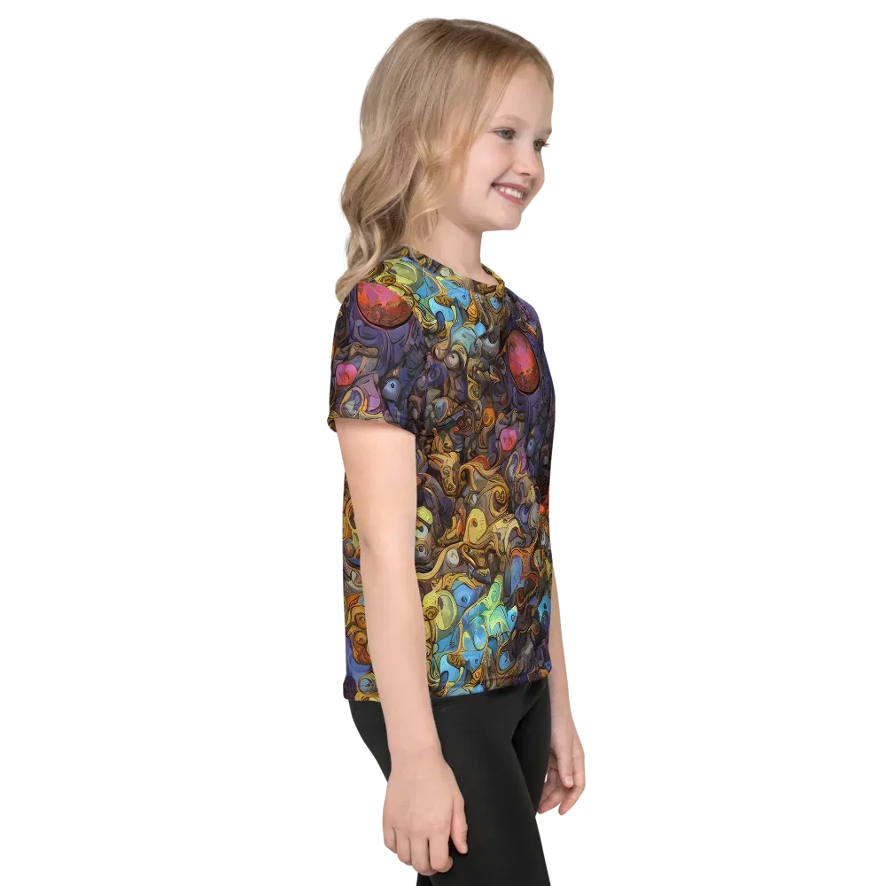 Electric Curio on Kids Crew Neck T-Shirt — Right