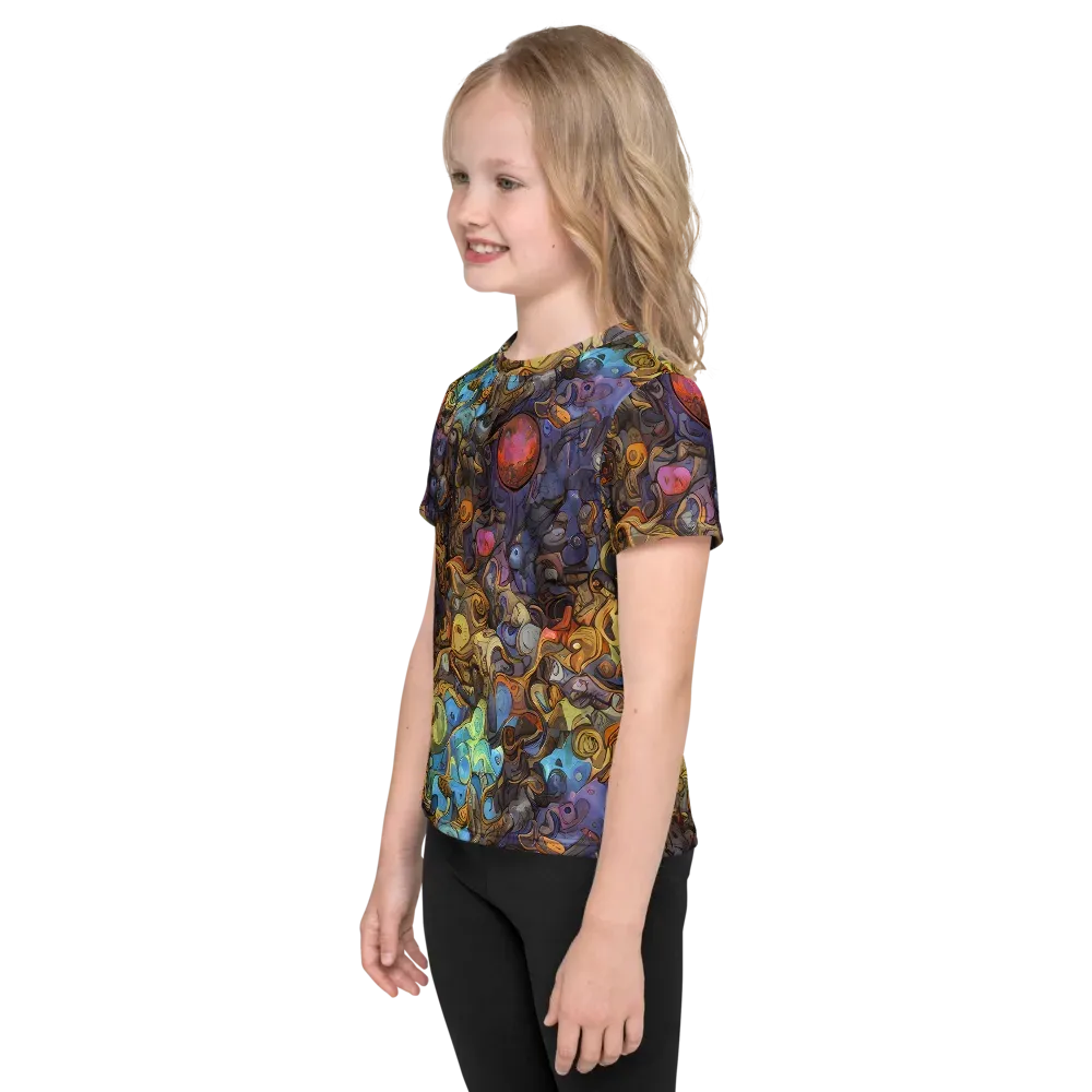 Electric Curio on Kids Crew Neck T-Shirt — Left
