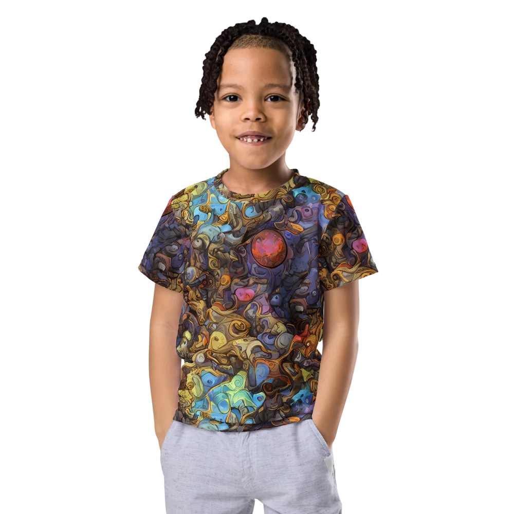 Electric Curio on Kids Crew Neck T-Shirt — Front
