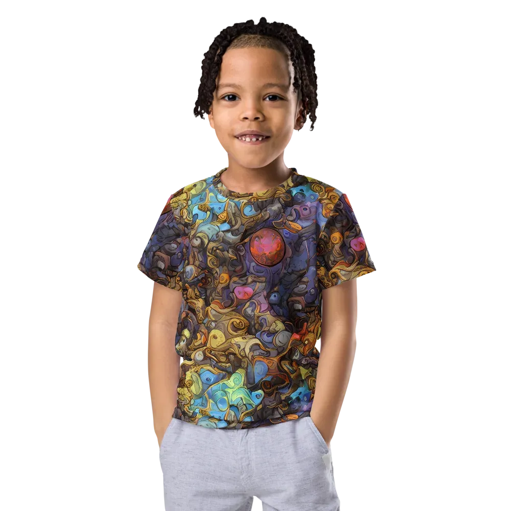 Electric Curio on Kids Crew Neck T-Shirt — Front