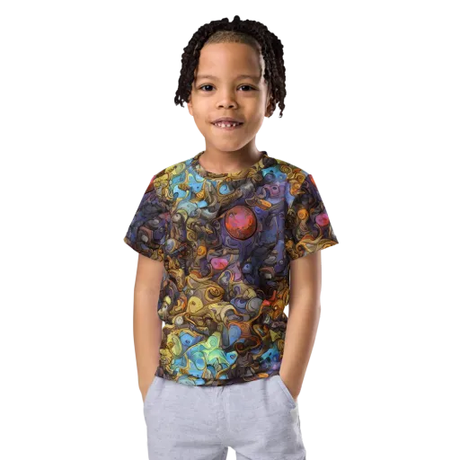 Electric Curio on a Kids Crew Neck T-Shirt