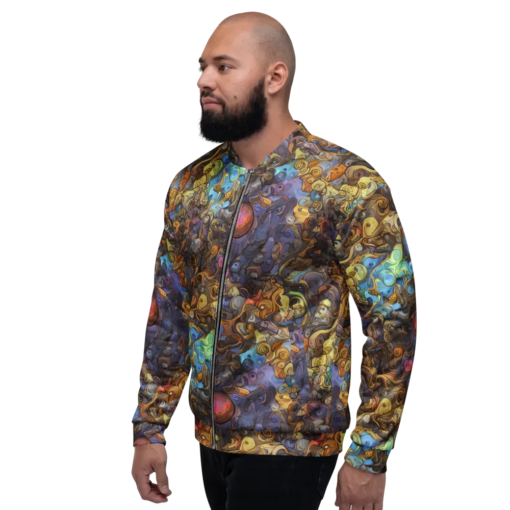 Electric Curio on Bomber Jacket — Left