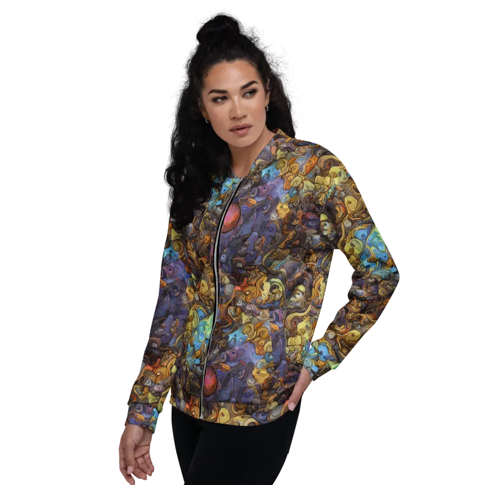 Electric Curio on Bomber Jacket — Left