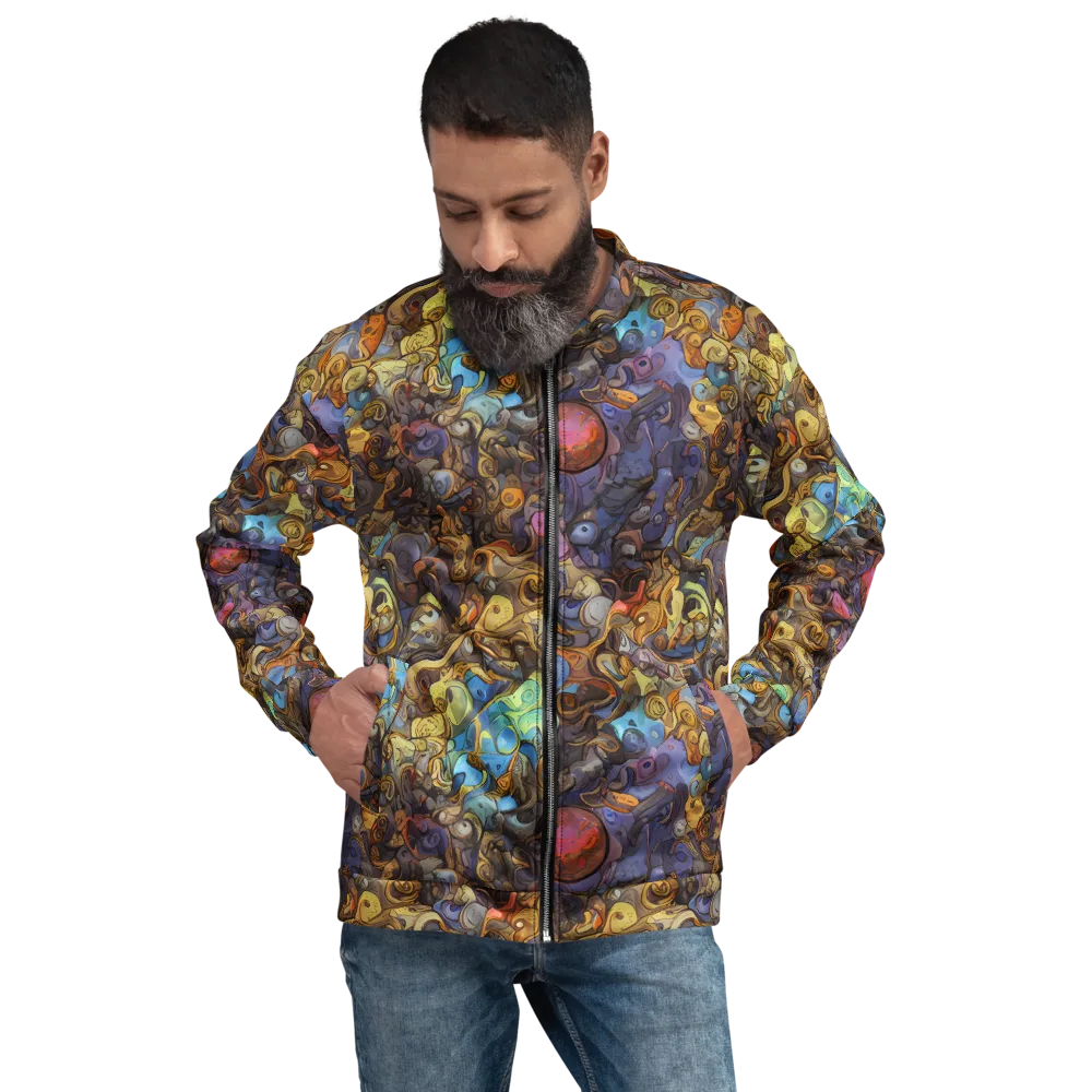 Electric Curio on Bomber Jacket — Front