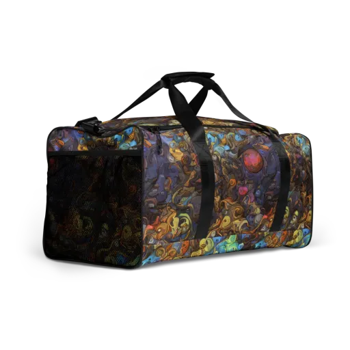 Electric Curio on a Duffle Bag