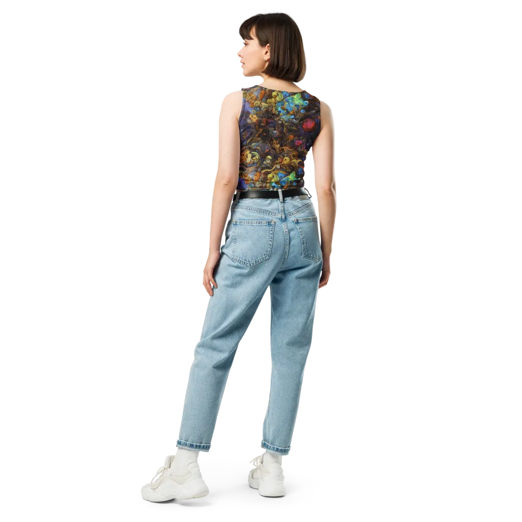 Electric Curio on Crop Top — Back