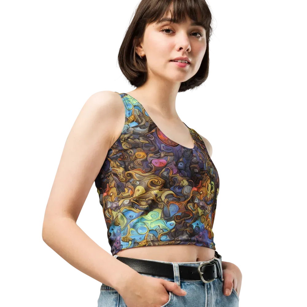 Electric Curio on Crop Top — Right Front