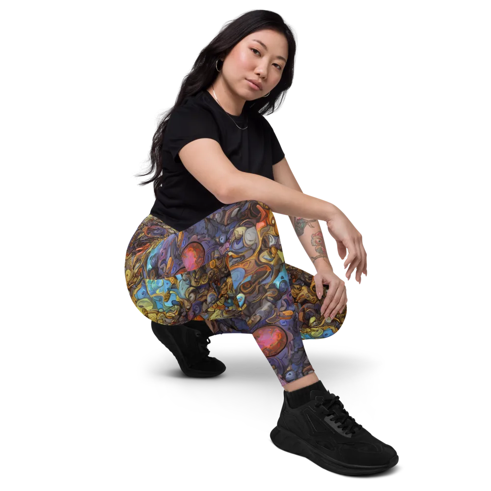 Electric Curio on Leggings with Pockets — Right Front