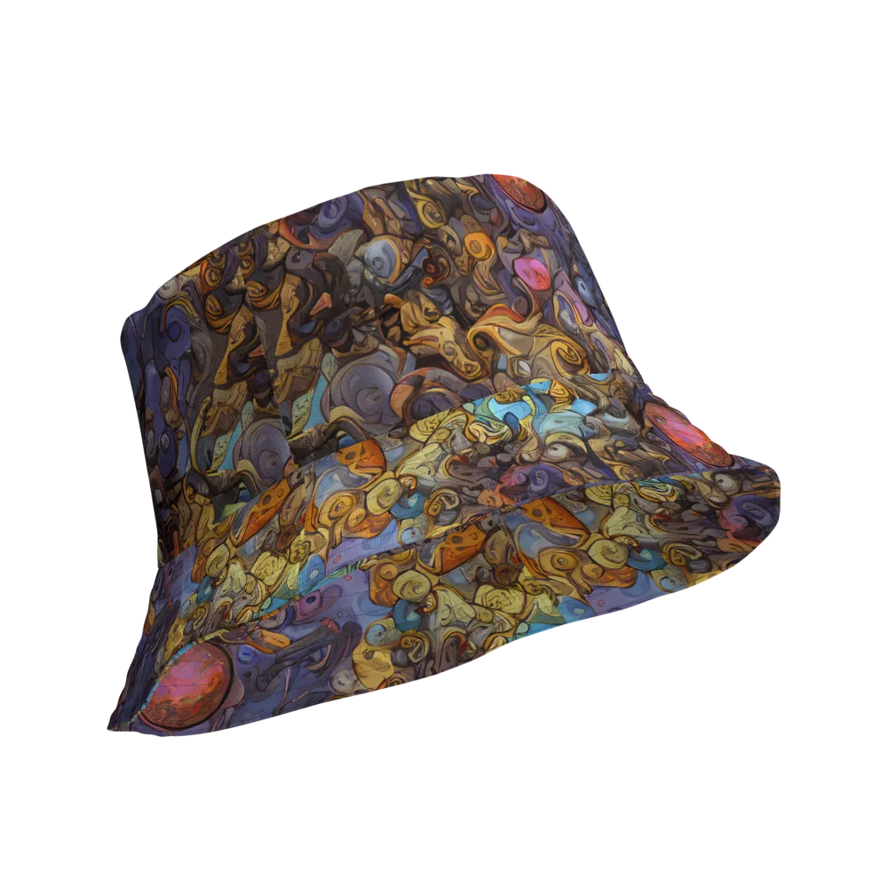 Electric Curio on Reversible Bucket Hat — Product details Outside