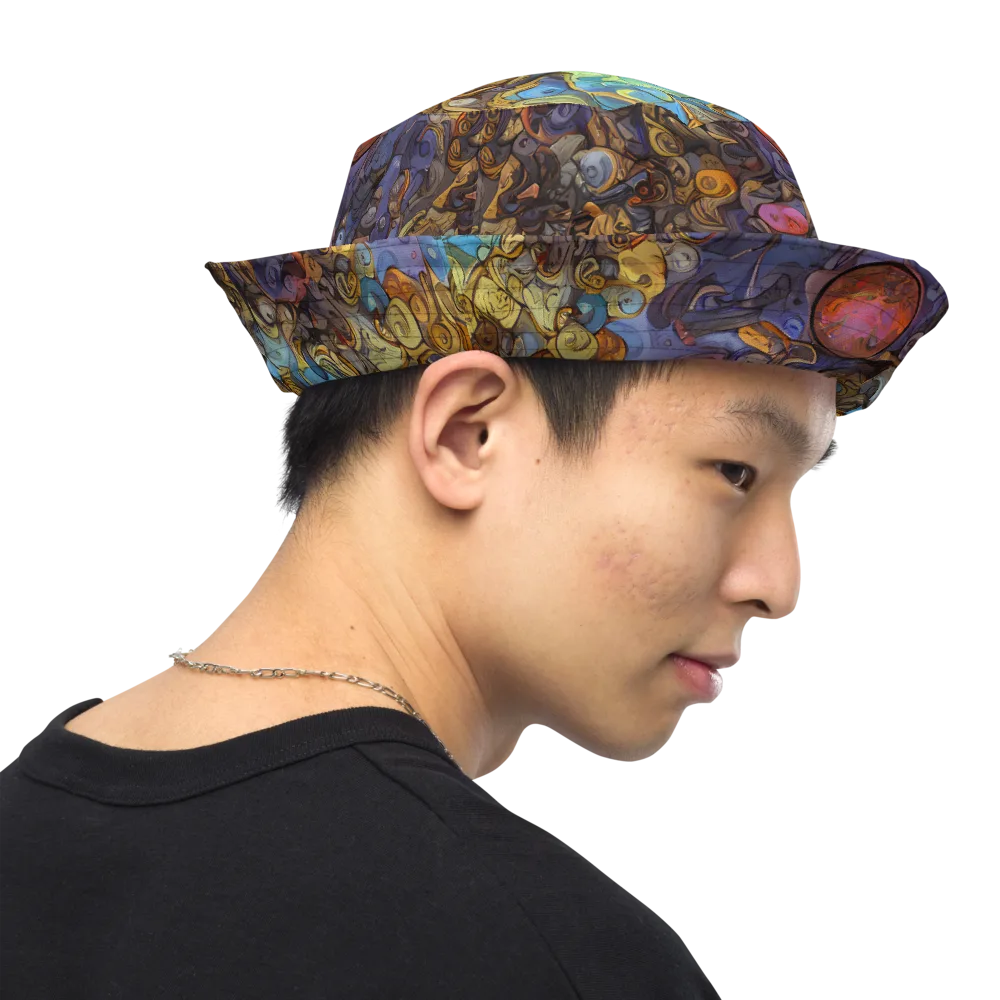 Electric Curio on Reversible Bucket Hat — Right Outside