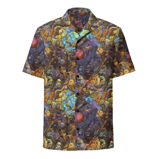 Electric Curio on a Button Shirt