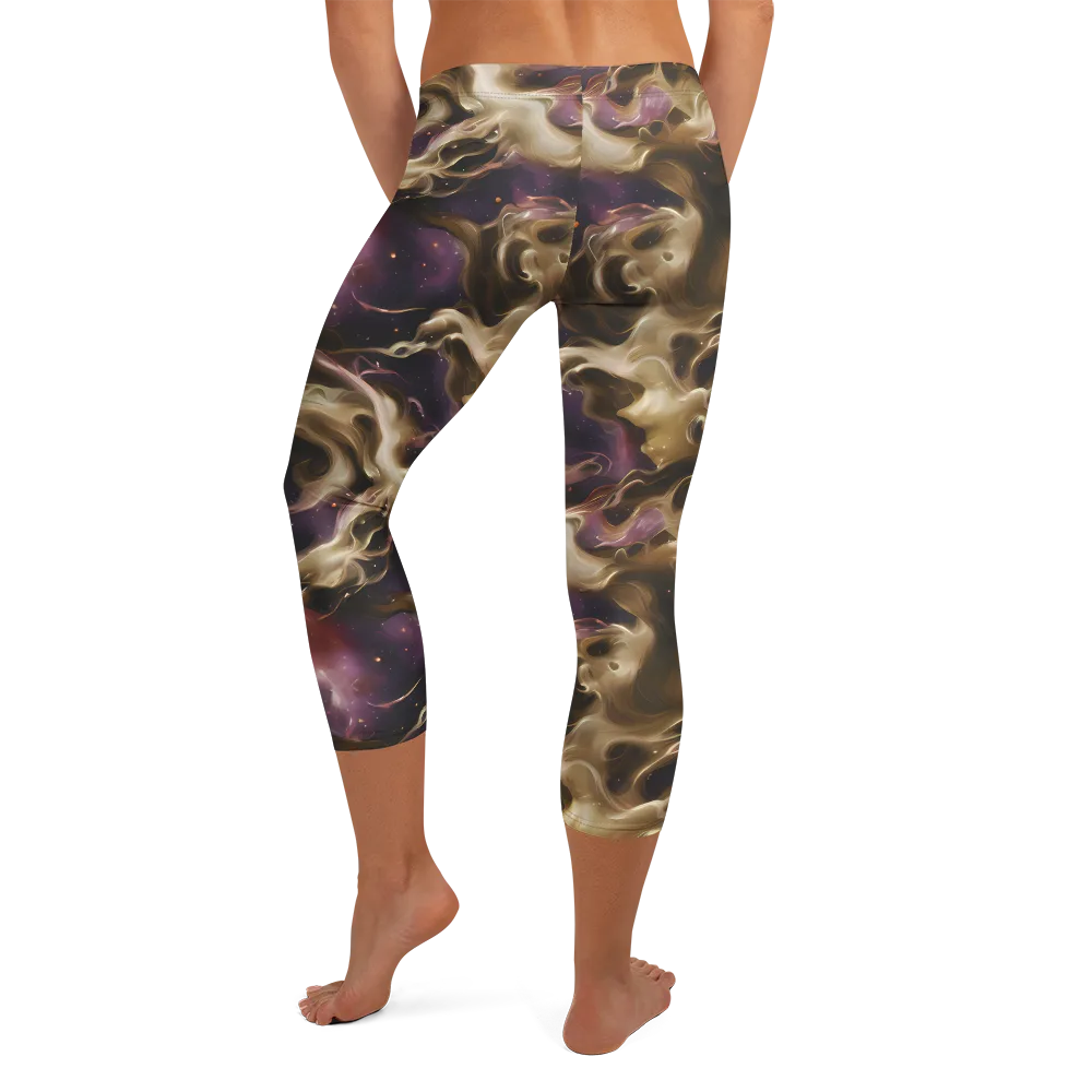 Astral Saffron on Capri Leggings — Back