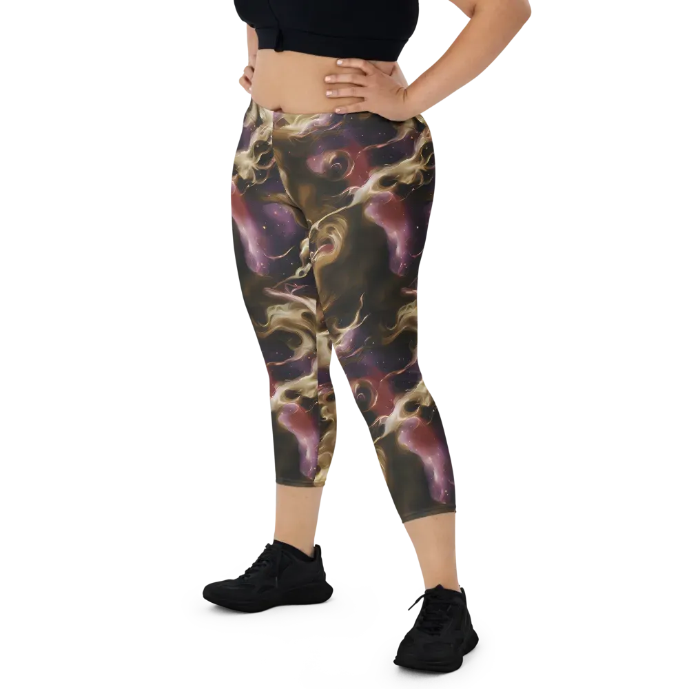 Astral Saffron on Capri Leggings — Front