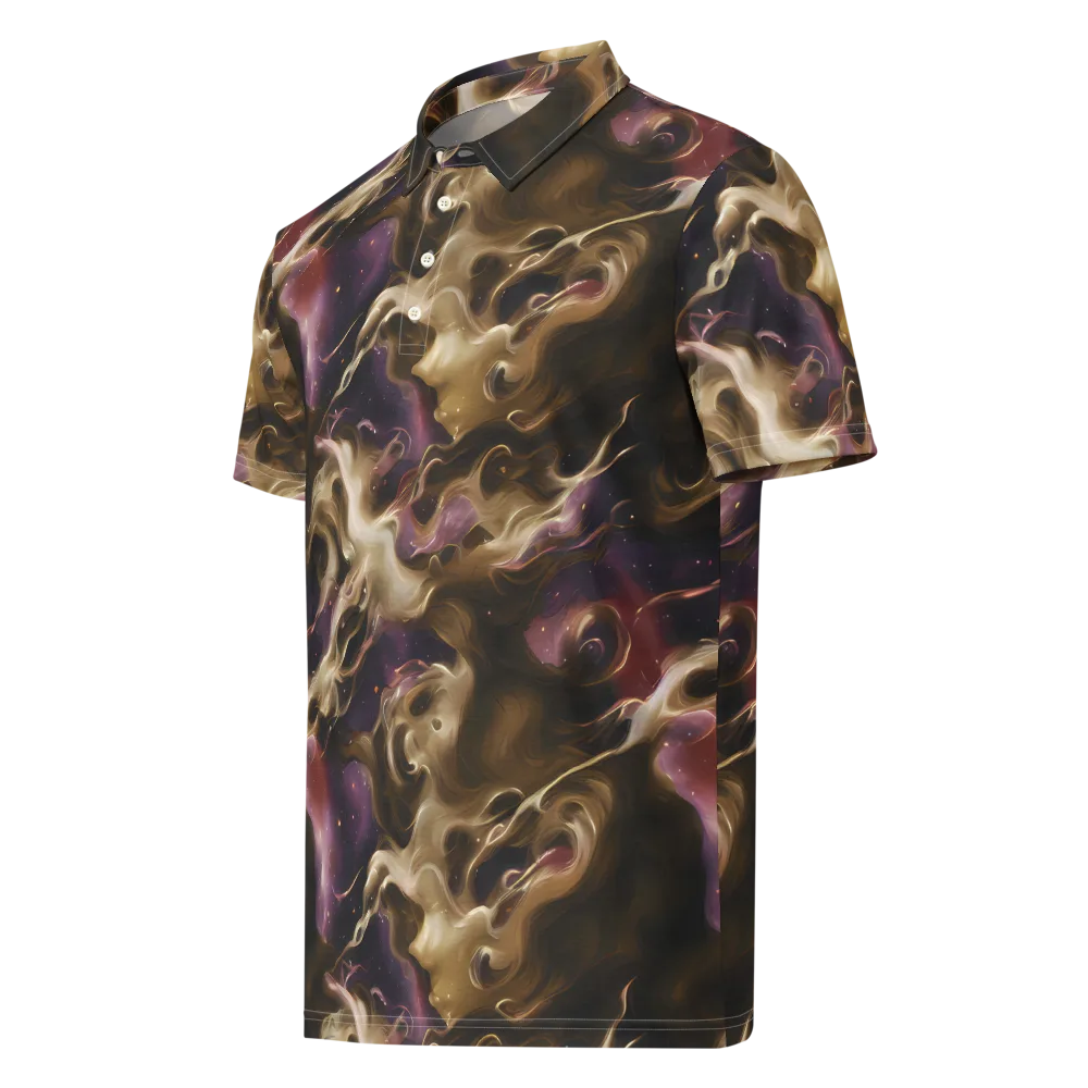 Astral Saffron on Men's Slim Fit Polo Shirt — Left Front