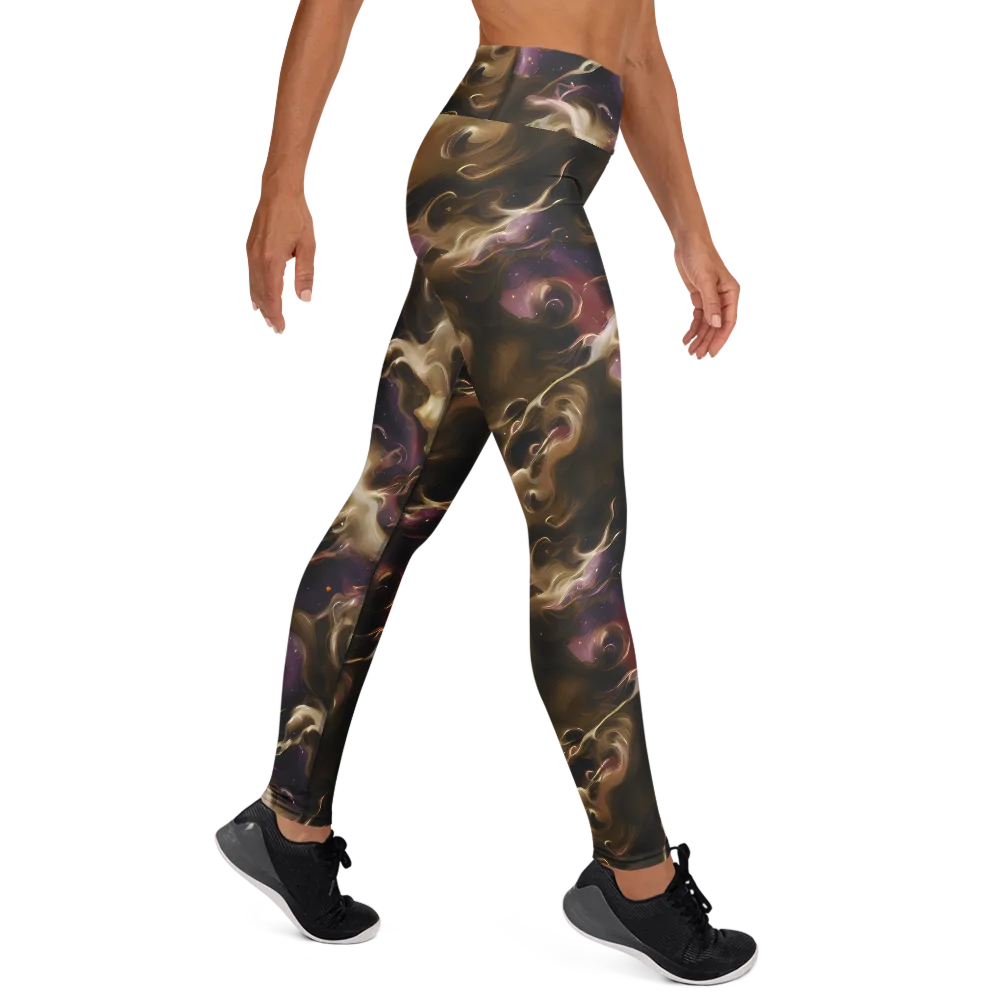 Astral Saffron on Yoga Leggings — Right