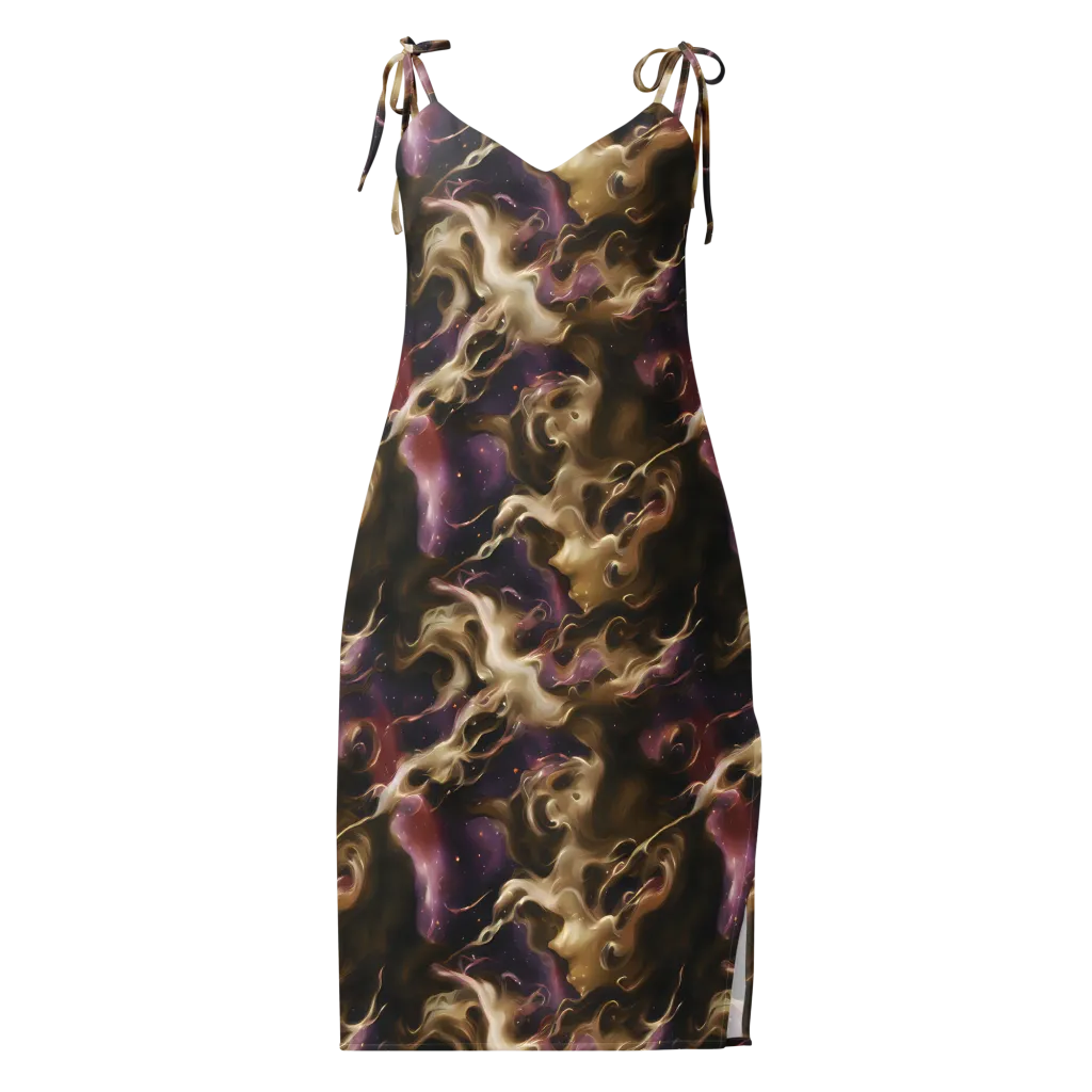 Astral Saffron on Slip Dress — Front
