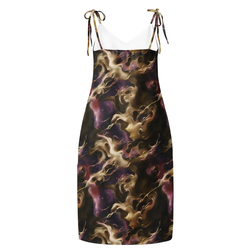 Astral Saffron on Slip Dress — Back