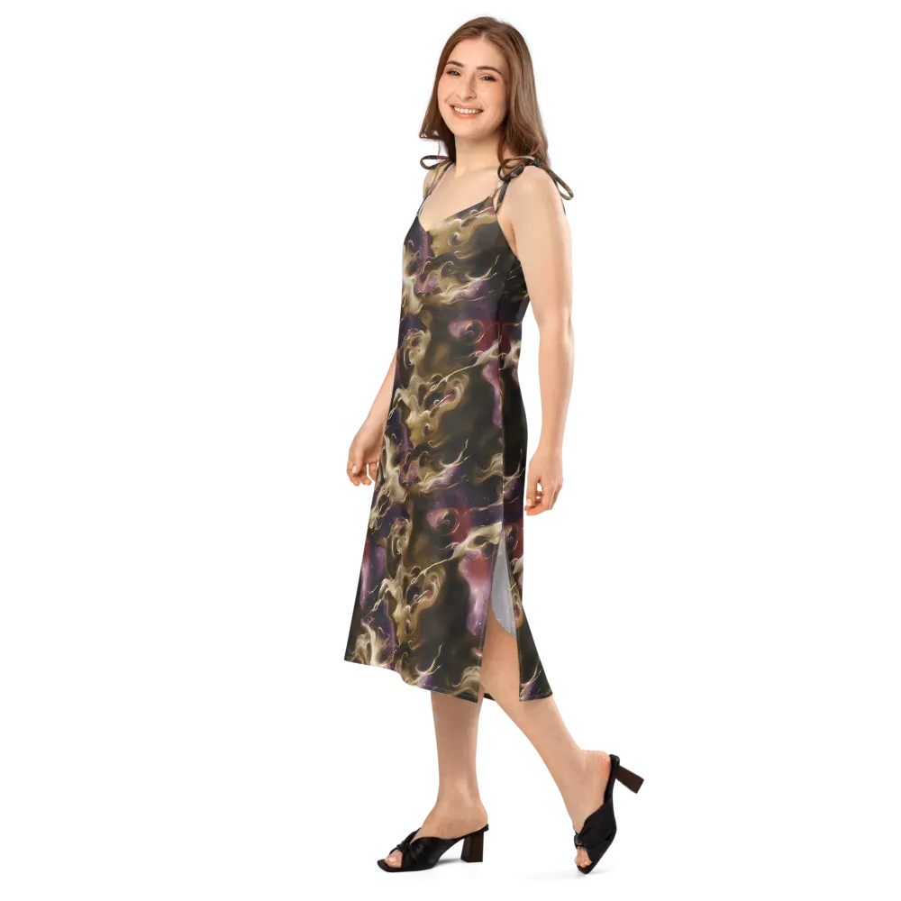 Astral Saffron on Slip Dress — Left Front