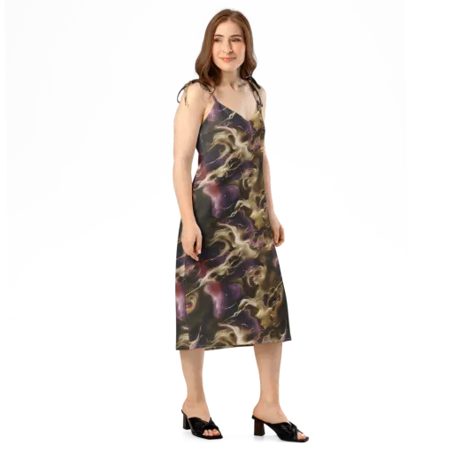 Astral Saffron on a Slip Dress