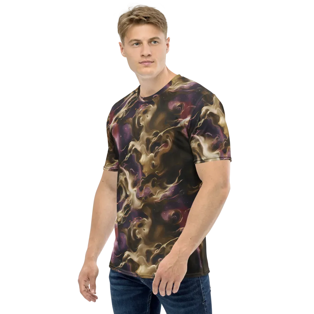 Astral Saffron on Men's Crew Neck T-Shirt — Left