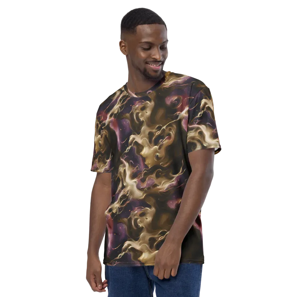 Astral Saffron on Men's Crew Neck T-Shirt — Left