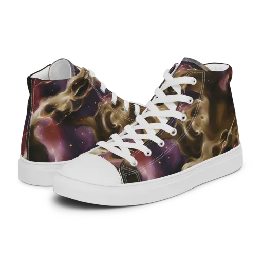 Astral Saffron on a Men's High Top Canvas Shoes