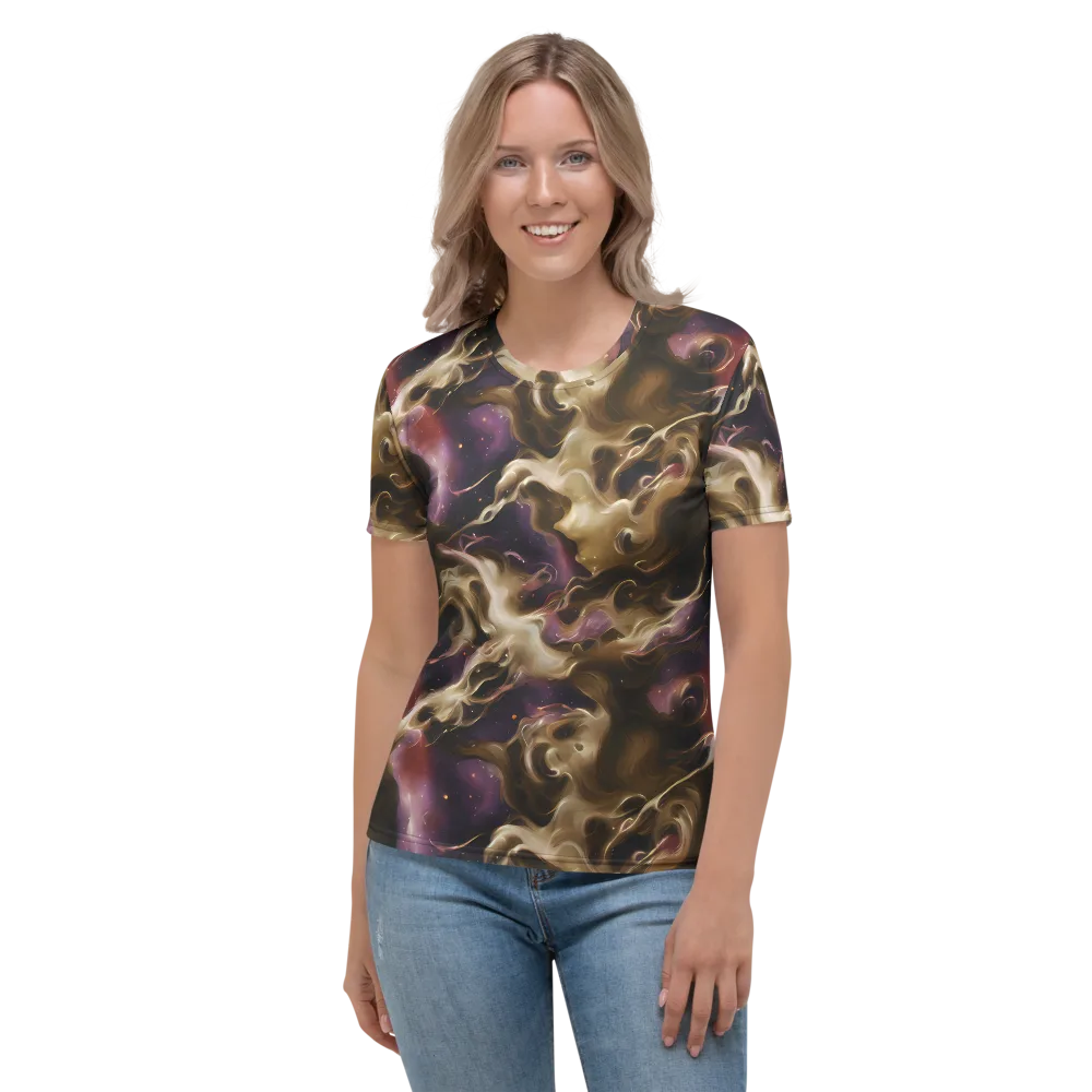 Astral Saffron on Women's Crew Neck T-Shirt — Front