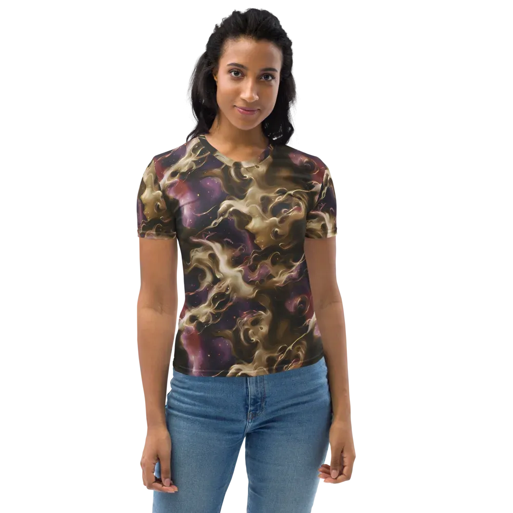 Astral Saffron on Women's Crew Neck T-Shirt — Front
