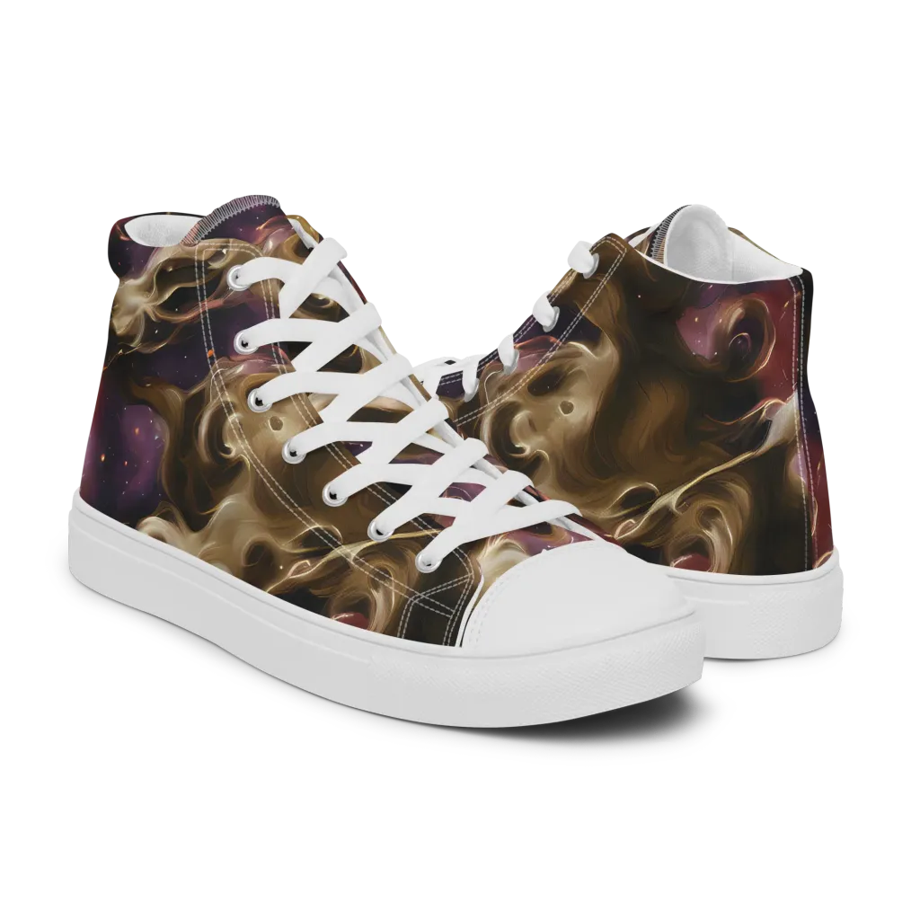 Astral Saffron on Women's High Top Canvas Shoes — Right