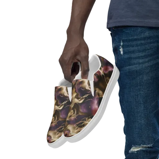 Astral Saffron on a Men's Slip-On Canvas Shoes