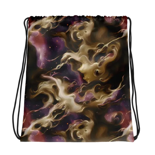 Astral Saffron on a Drawstring Bag
