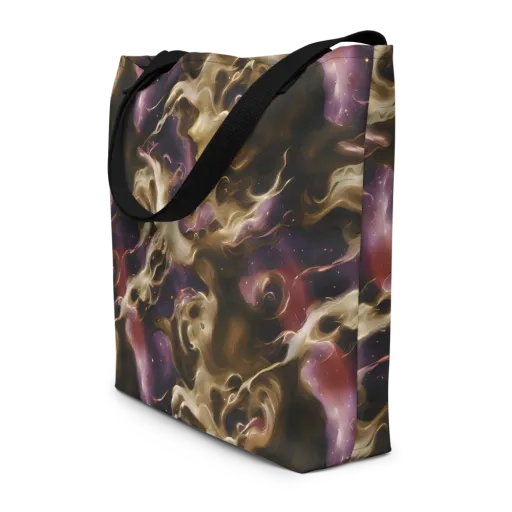 Astral Saffron on a Large Tote Bag W/ Pocket