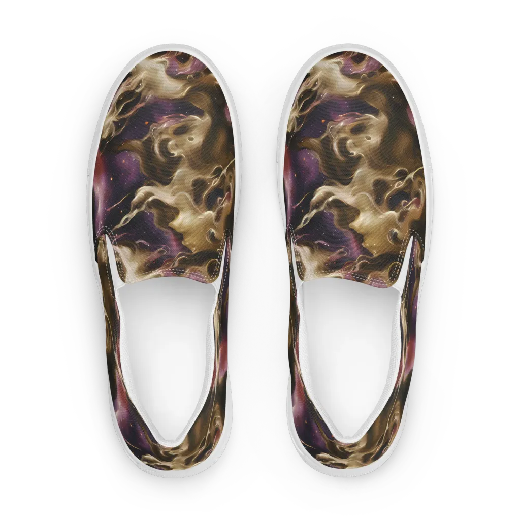 Astral Saffron on Women's Slip-On Canvas Shoes — Front