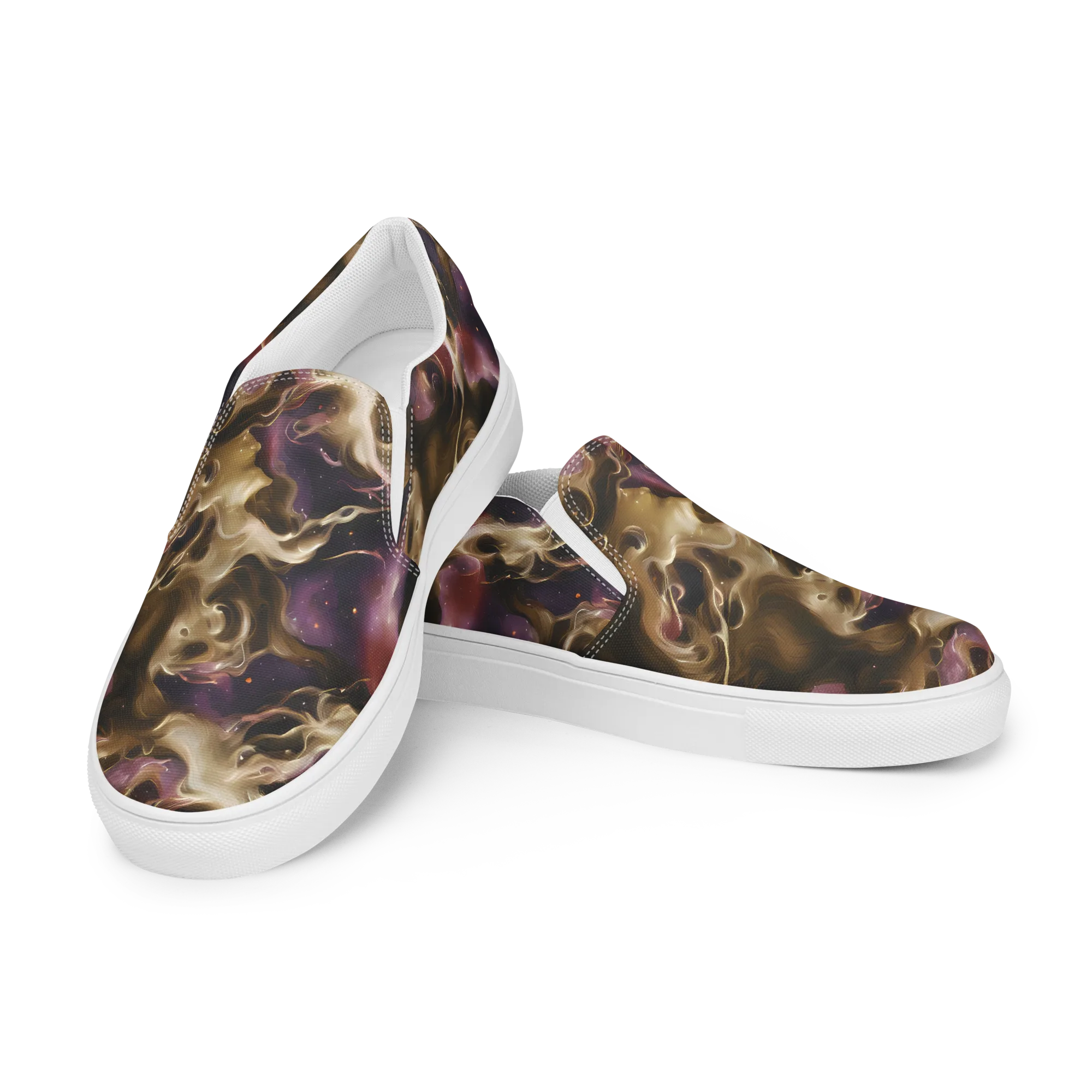 Astral Saffron on Women's Slip-On Canvas Shoes — Left Front