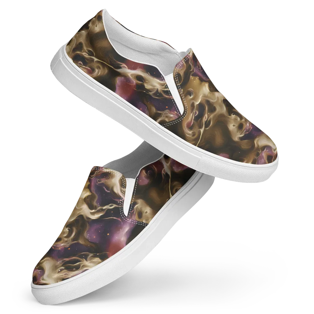 Astral Saffron on Women's Slip-On Canvas Shoes — Front