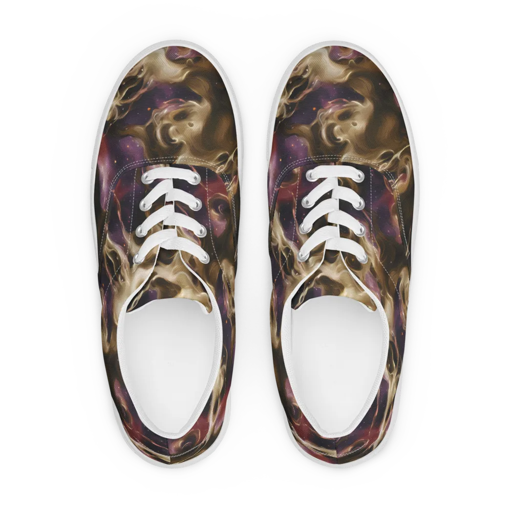 Astral Saffron on Men's Lace-Up Canvas Shoes — Front
