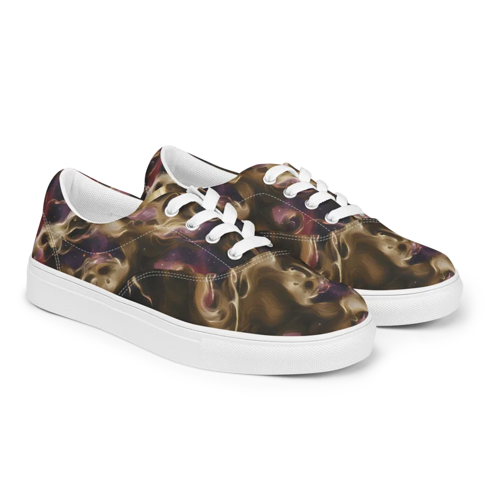 Astral Saffron on Men's Lace-Up Canvas Shoes — Right Front