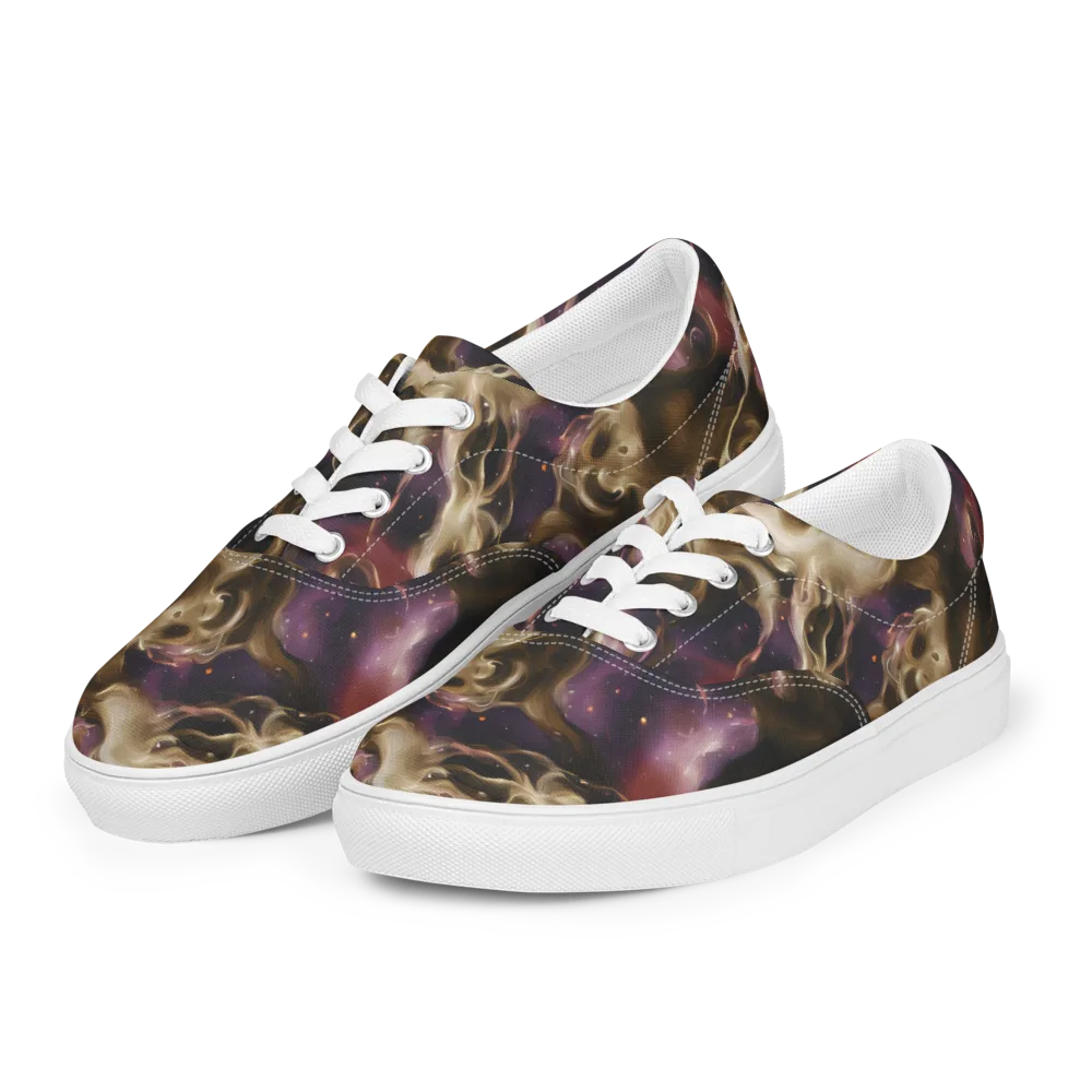 Astral Saffron on Men's Lace-Up Canvas Shoes — Left Front