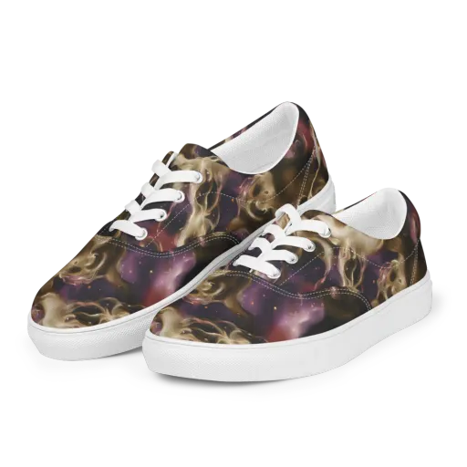 Astral Saffron on a Men's Lace-Up Canvas Shoes
