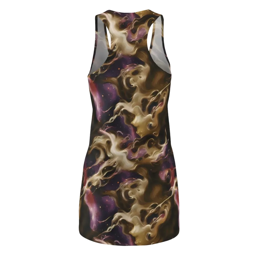 Astral Saffron on Racerback Dress — Back
