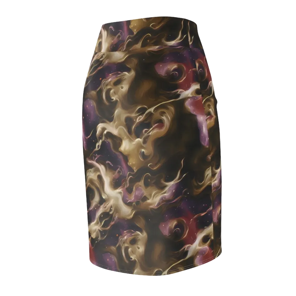 Astral Saffron on Pencil Skirt — Back Side