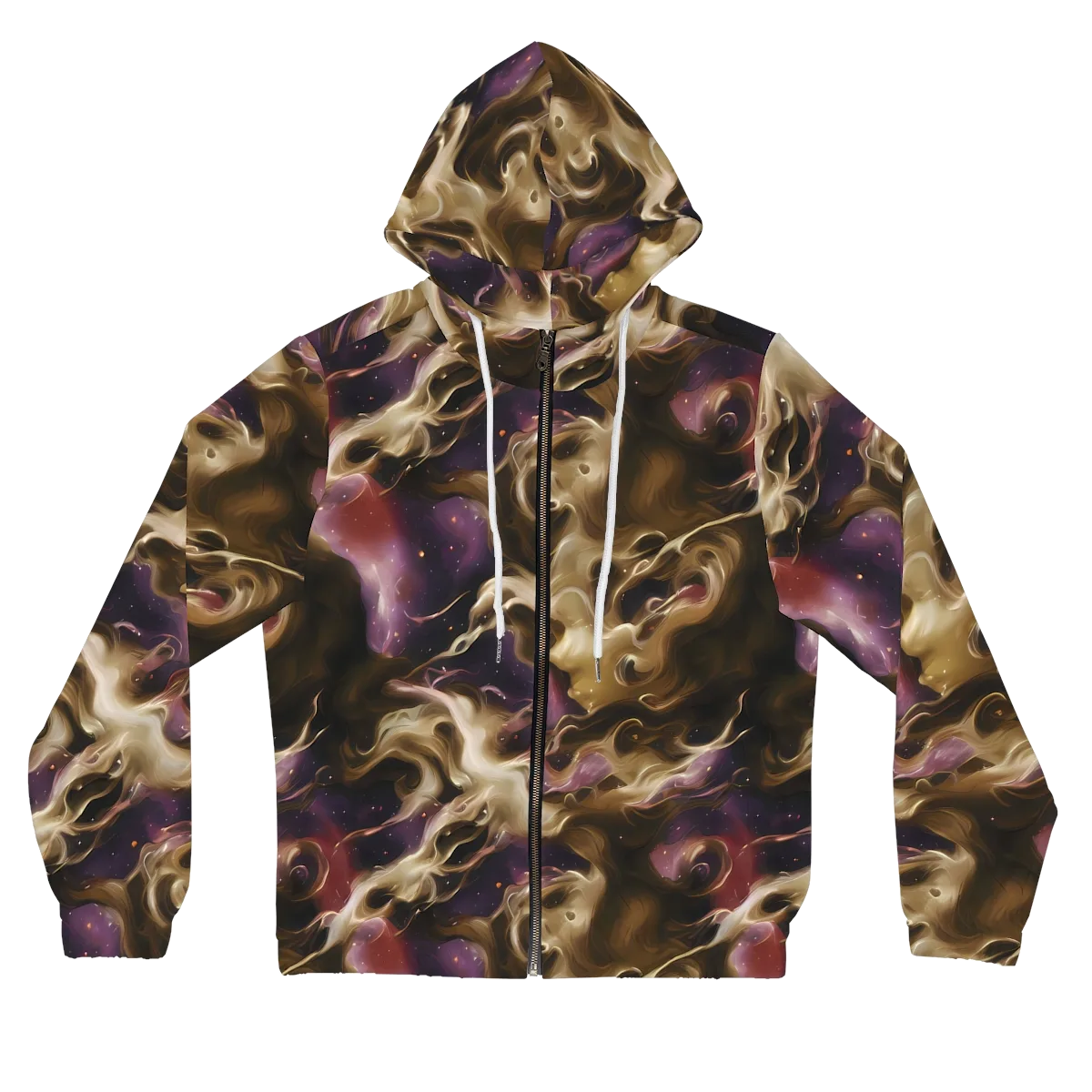 Astral Saffron on Women's Full-Zip Hoodie — Front